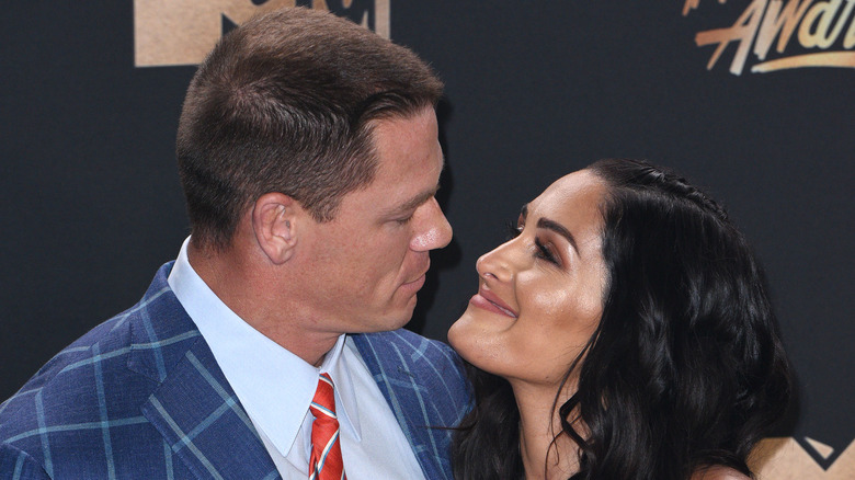 John Cena, Nikki Bella lovingly look at each other