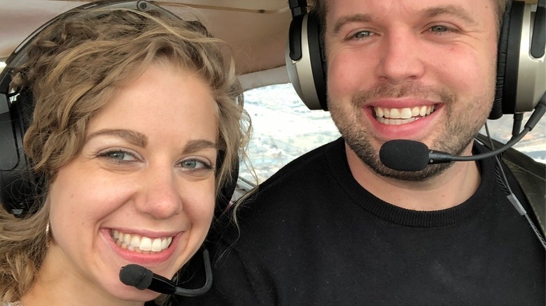 Abbie Duggar, husband in plane