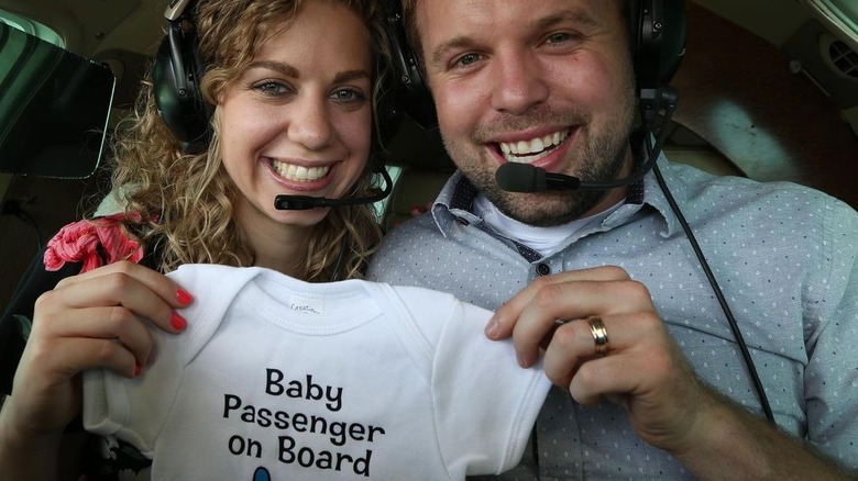 Abbie Duggar, husband in plane