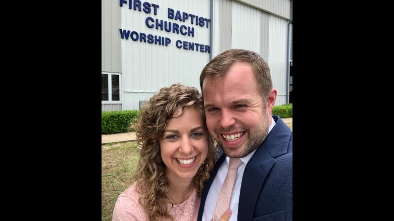 Abbie Duggar smiling with husband