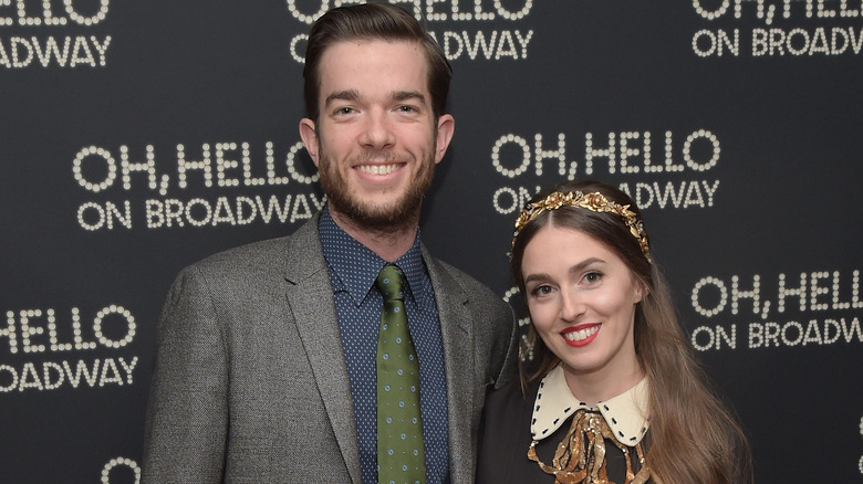 John Mulaney and Annamarie Tendler smiling 