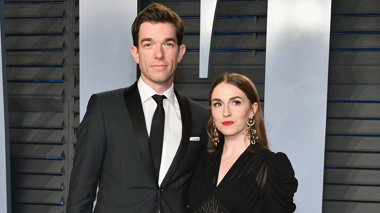 John Mulaney and Annamarie Tendler smiling 