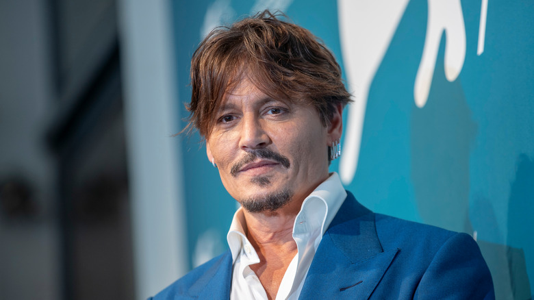 johnny depp in blue suit 2019