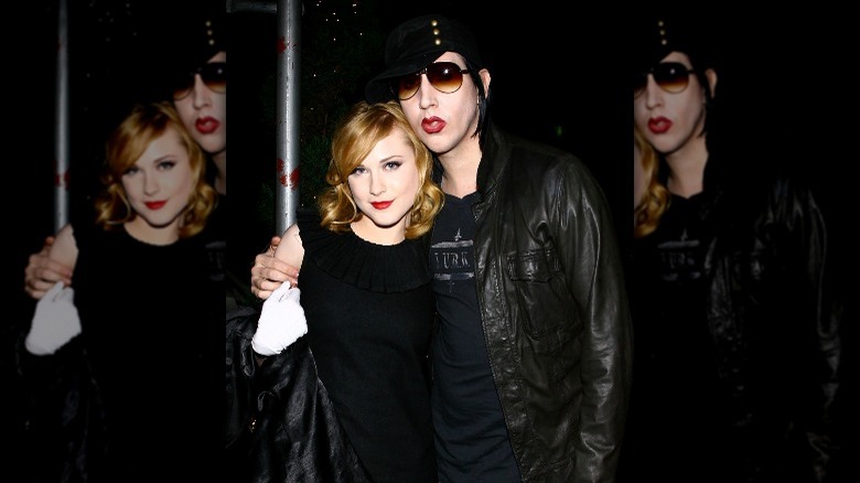 Evan Rachel Wood and Marilyn Manson in 2007