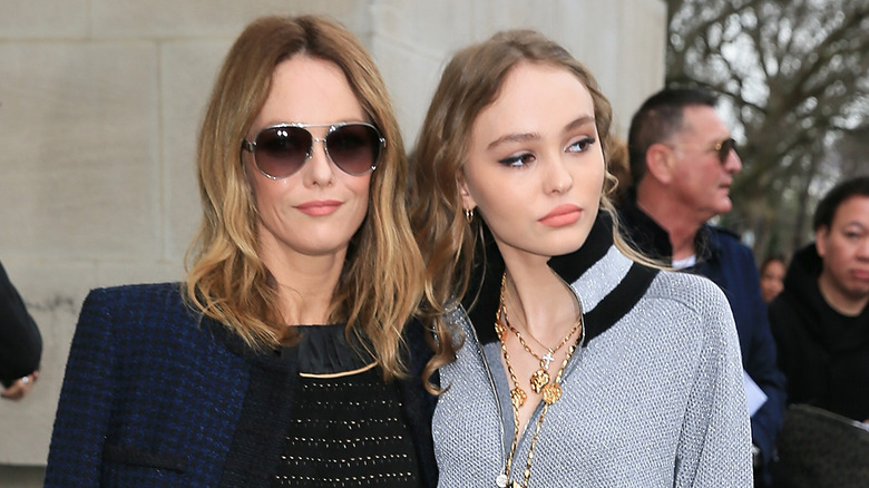 Vanessa Paradis and Lily-Rose Depp at an event 