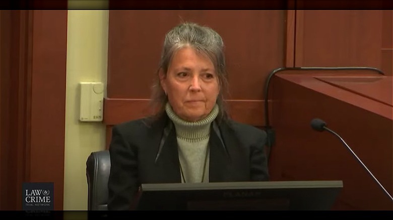 Christi Dembrowski smiling on the stand