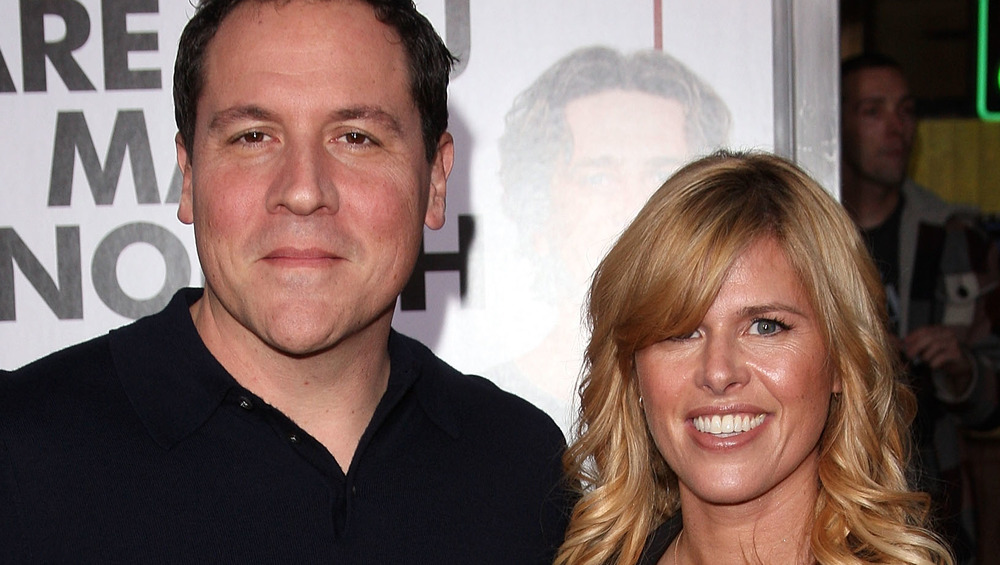 Jon Favreau and his wife attend the Joya Tillem premiere