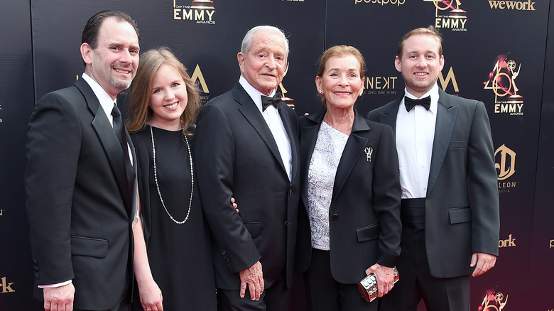 Judge Judy and her family, all smiling