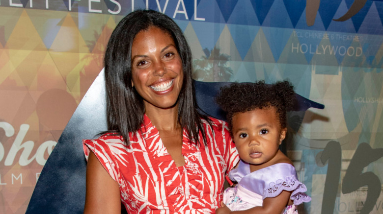 Karla Mosley and baby Aurora Imani