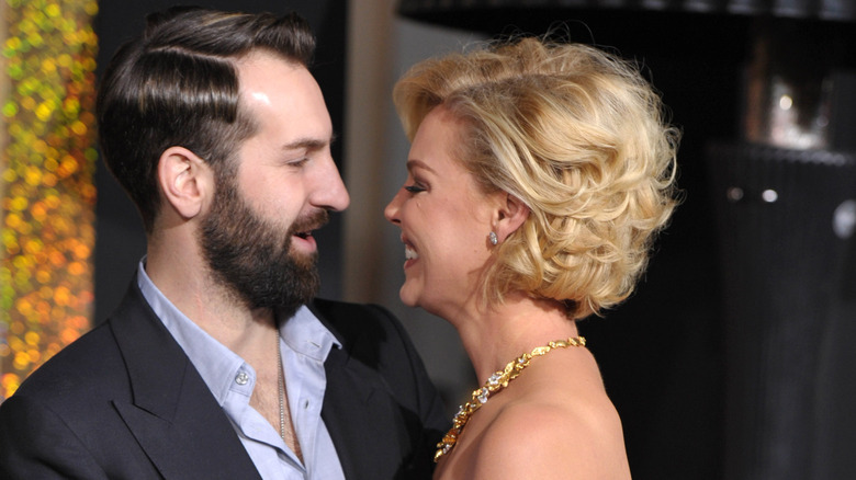 Josh Kelley, Katherine Heigl, looking at each other