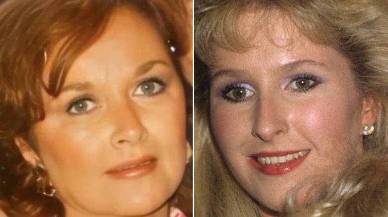 Kathy Hilton's mother Kathleen Dugan smiling, Kathy Hilton smiling