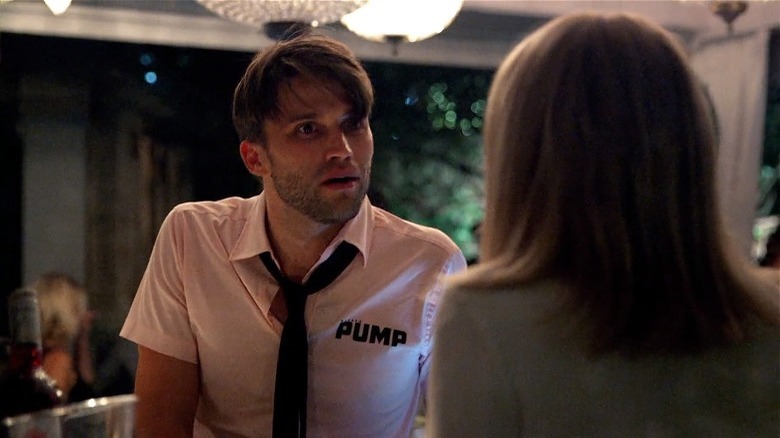 Tom Schwartz bartending at Pump