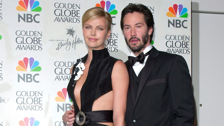 Keanu Reeves Charlize Theron at Red Carpet