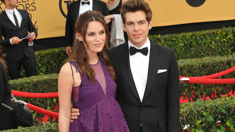 Keira Knightley and James Righton on the red carpet