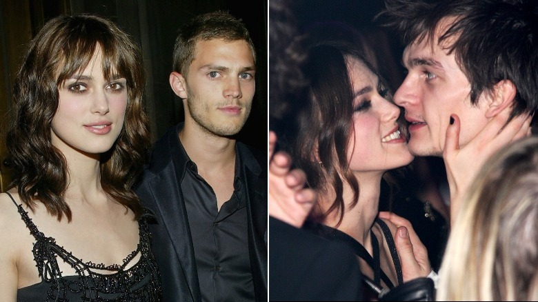 Keira Knightley photographed with Jamie Dornan and Rupert Friend