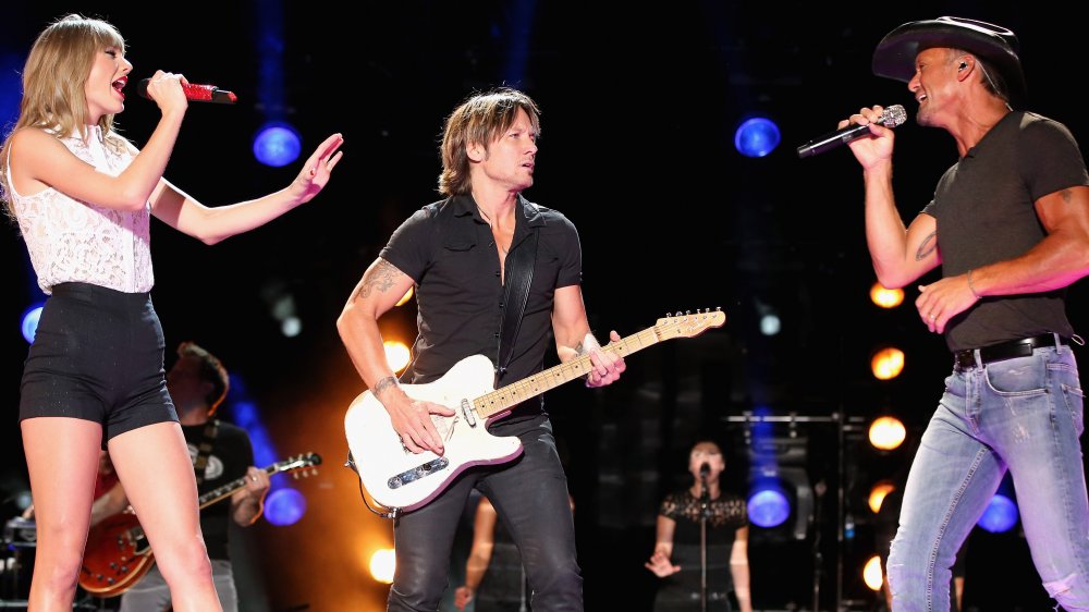 Taylor Swift, Keith Urban, and Tim McGraw