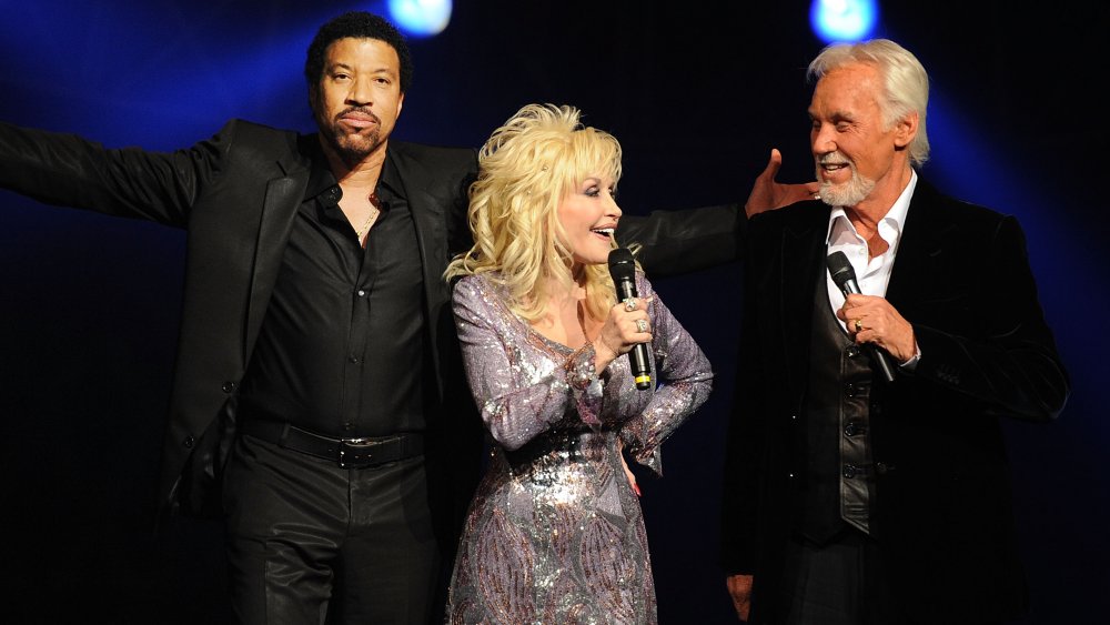 Lionel Richie, Dolly Parton and Kenny Rogers 