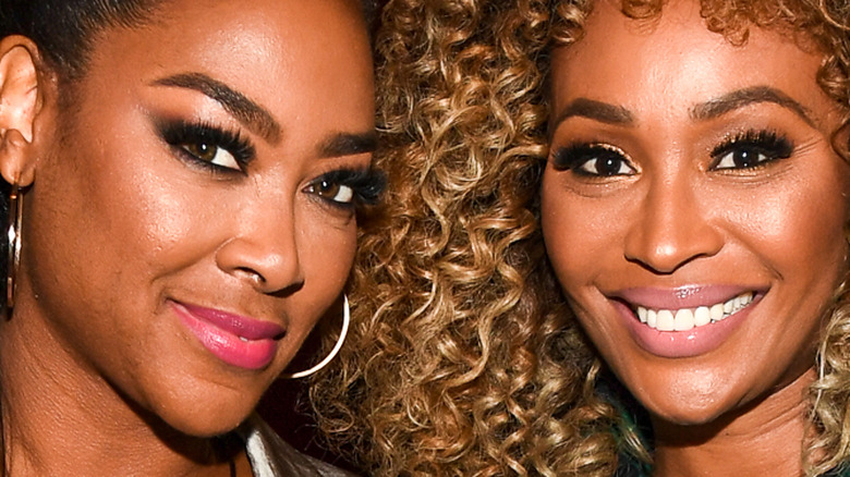 Kenya Moore and Cynthia Bailey smiling