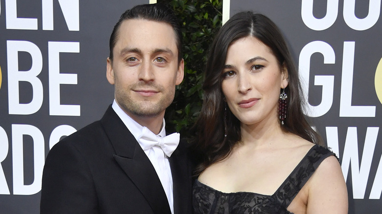 Kieran Culkin and Jazz Charton at the Golden Globes