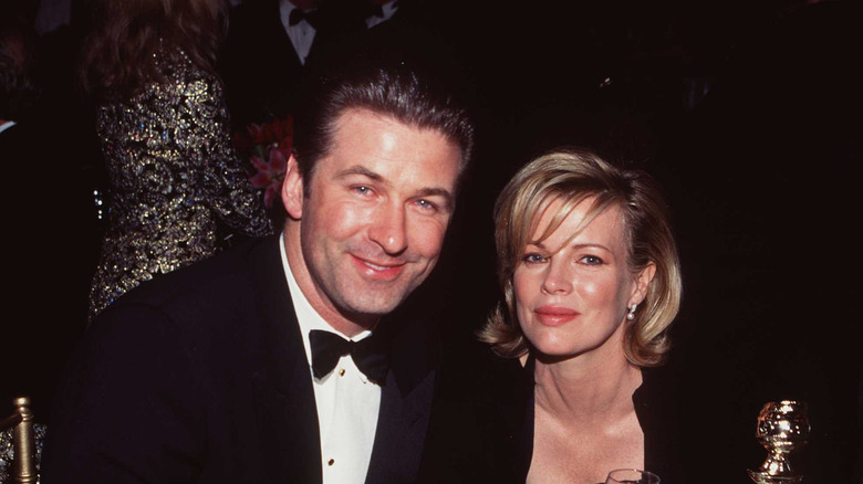 Alec Baldwin and Kim Basinger at the Golden Globe Awards 1998