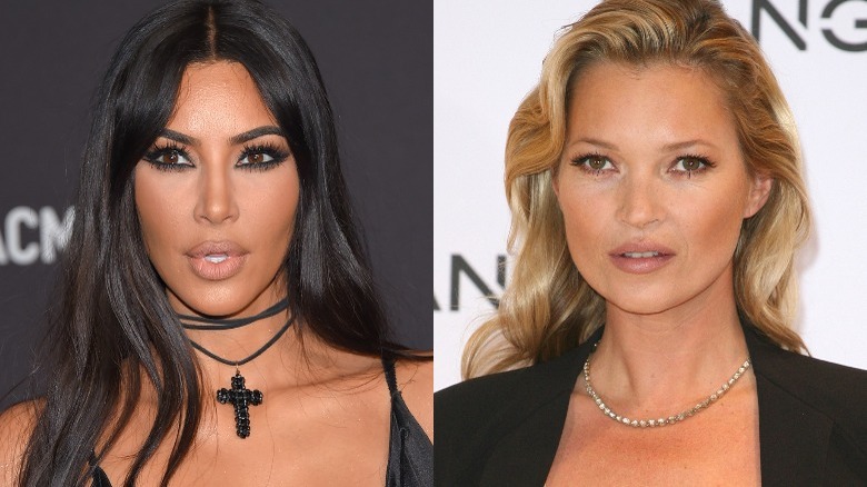 Kim Kardashian and Kate Moss