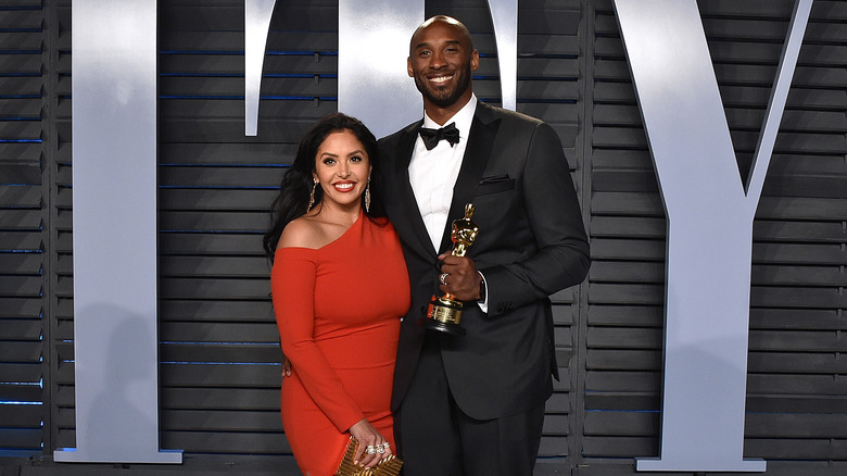 Vanessa and Kobe Bryant smiling