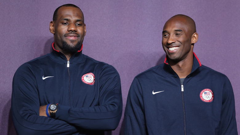 LeBron James and Kobe Bryant at the Olympics