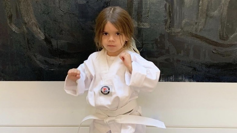 Reign Disick doing karate