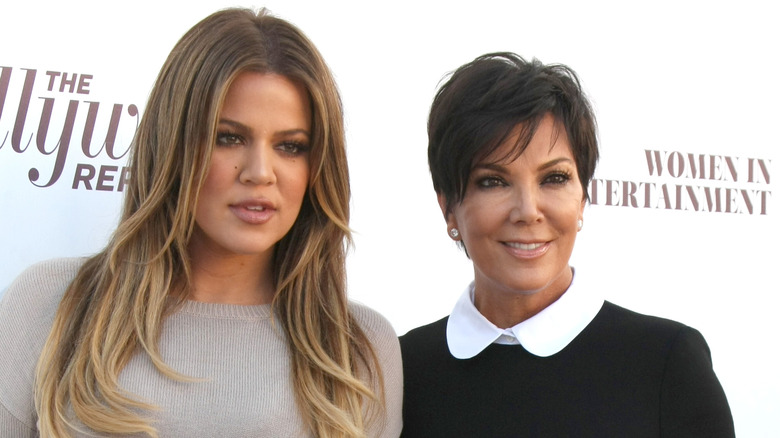 Kris Jenner Khloe Kardashian at event