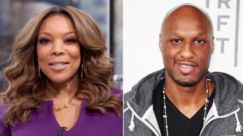 Wendy Williams and Lamar Odom side by side