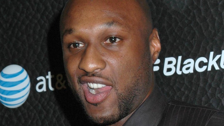 Lamar Odom at BlackBerry event