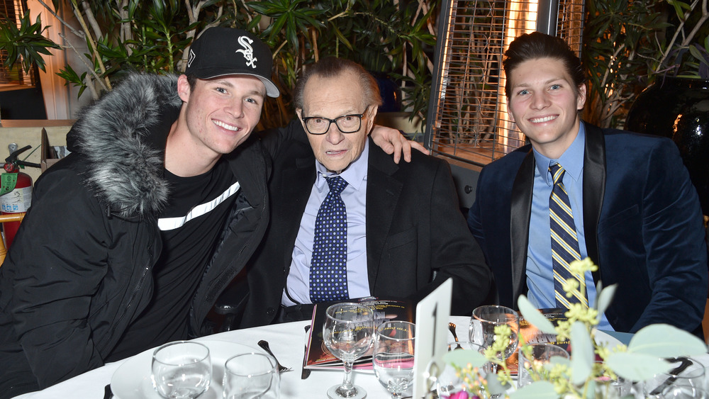 Larry King with Cannon and Chance King