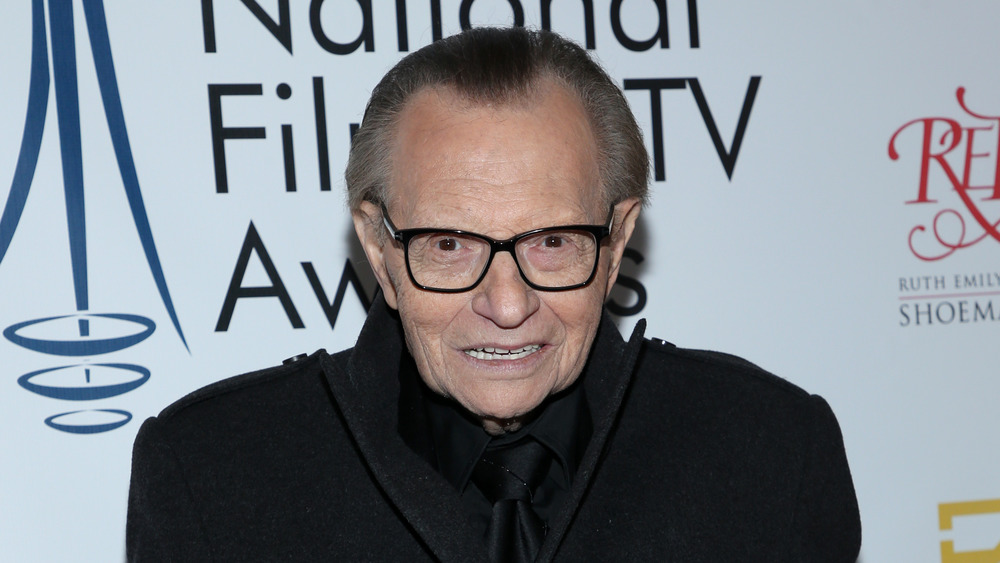 Larry King on the red carpet