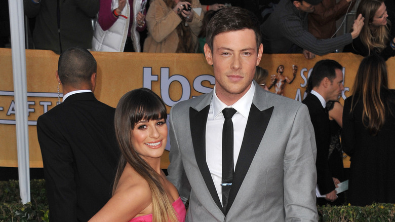 Lea Michele and Cory Monteith at the SAG Awards