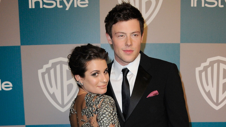 Lea Michele and Cory Monteith on the red carpet