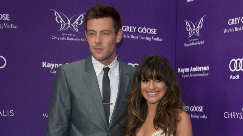 Cory Monteith and Lea Michele on the red carpet