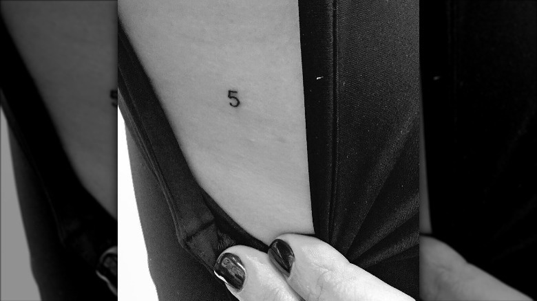 Lea Michele's tattoo for Cory Monteith