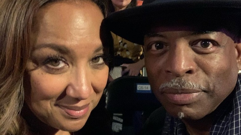 LeVar Burton and Stephanie Cozart Burton taking a selfie