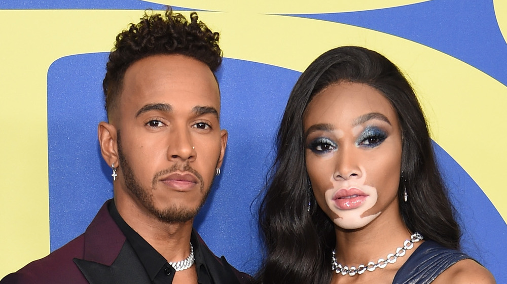 Lewis Hamilton and Winnie Harlow