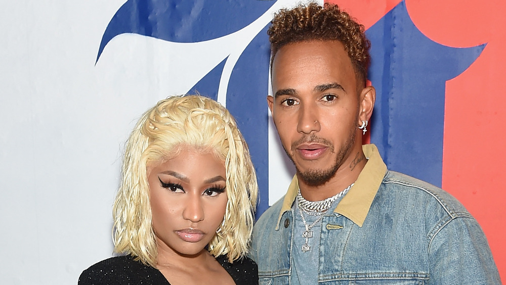 Lewis Hamilton with Nicki Minaj