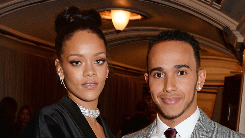 Rihanna and Lewis Hamilton together