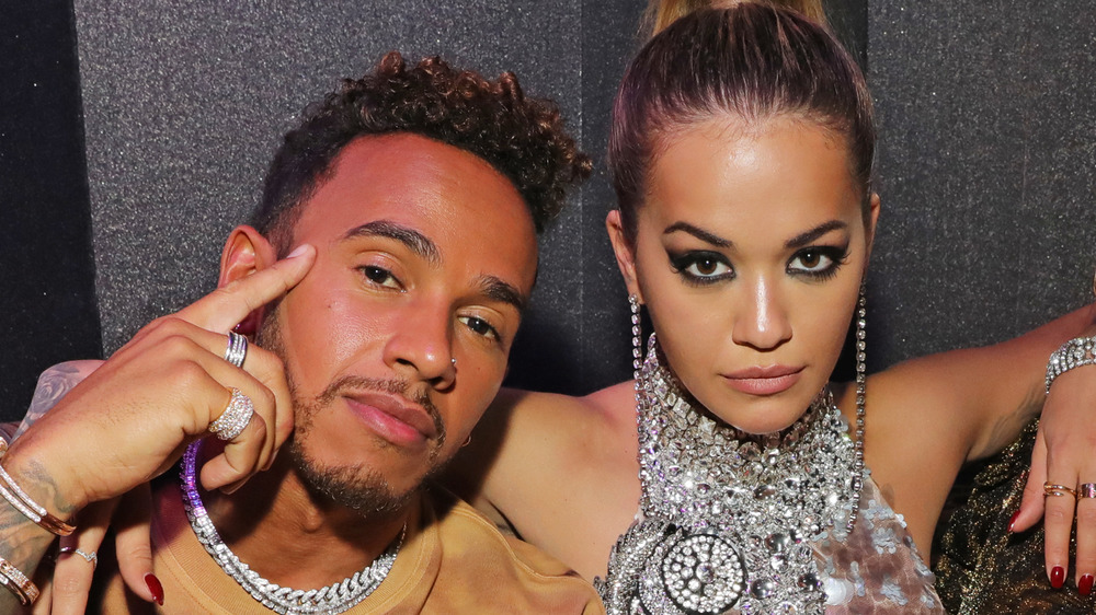 Lewis Hamilton and Rita Ora