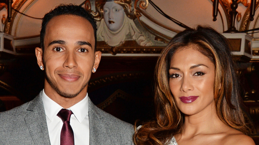 Nicole Scherzinger and Lewis Hamilton