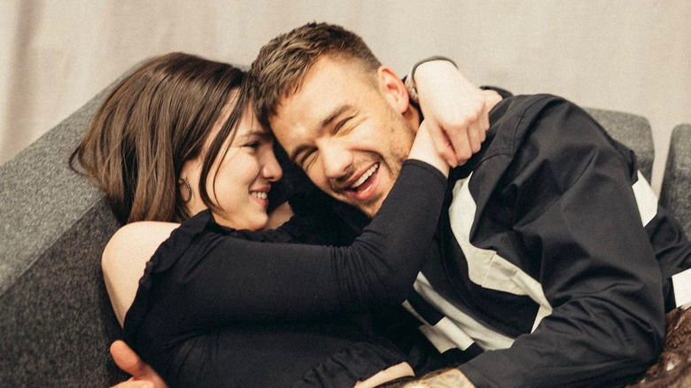 Maya Henry and Liam Payne hugging