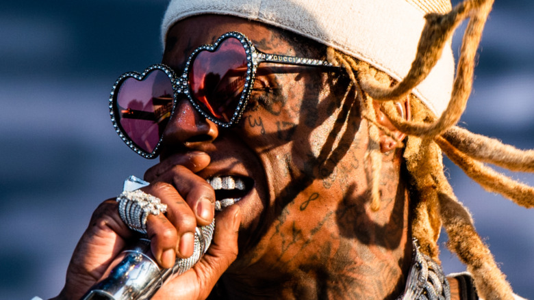 Lil Wayne performs on stage