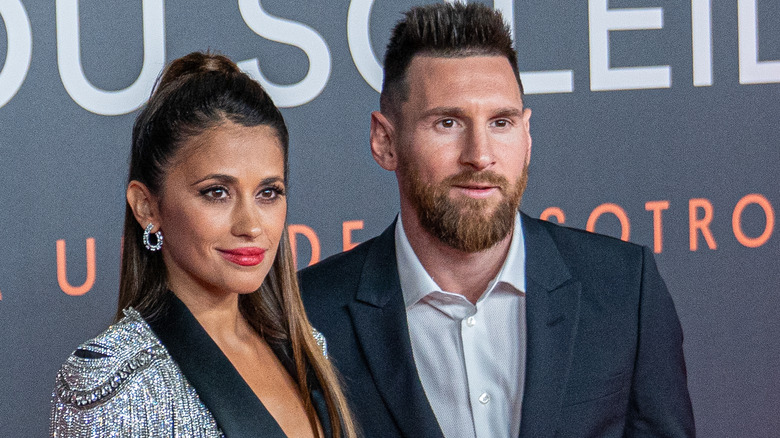 Antonela Roccuzzo and Messi in 2019