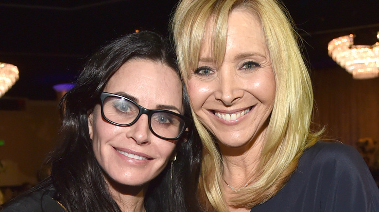 Lisa Kudrow and Courteney Cox at the beverly hills hotel 