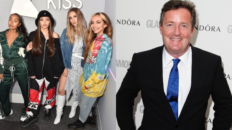 Little Mix and Piers Morgan