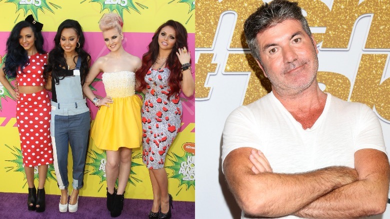 Little Mix and Simon Cowell