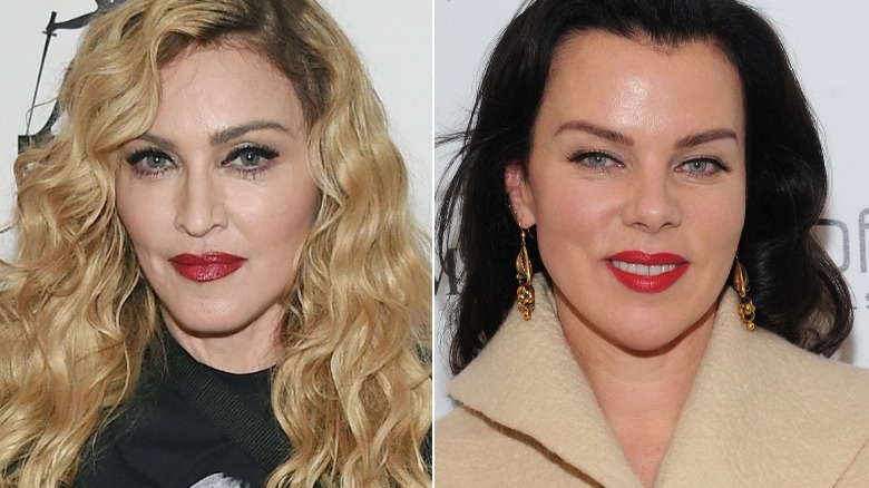 Madonna and Debi Mazar wear red lipstick